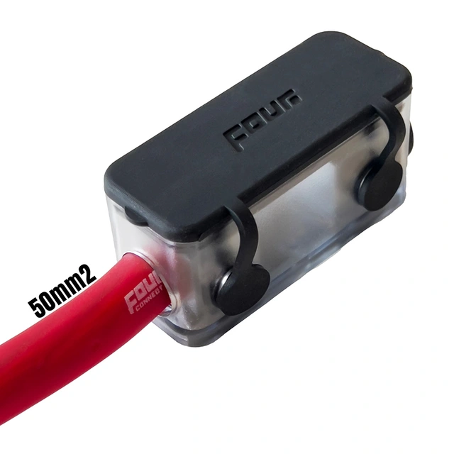 4Connect MiniANL Sikringsholder 10/50mm2 For Mini-ANL sikringer, Sprutsikker 