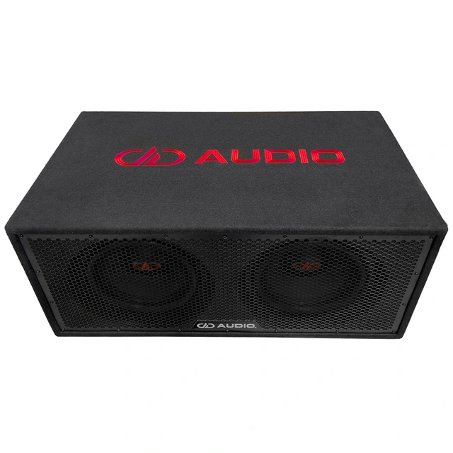 DD Audio LE-212.2 basskasse 2x12" i kasse, 600W RMS, 1 Ohm 