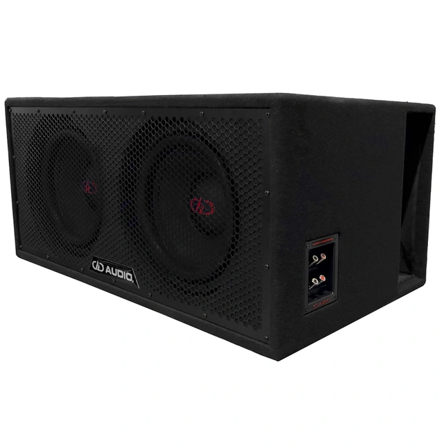 DD Audio LE-212.2 basskasse 2x12" i kasse, 600W RMS, 1 Ohm 