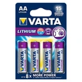 Varta AA lithium batterier 4pk