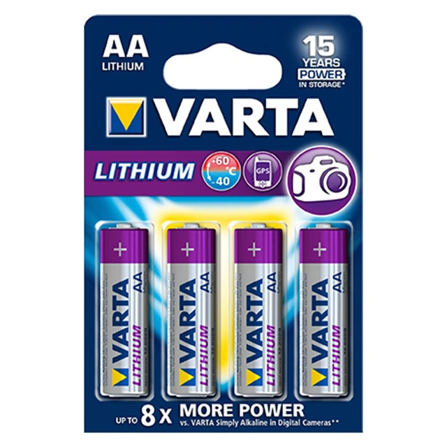Varta AA lithium batterier 4pk 