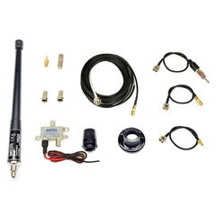 Banten marine antenne med kabler Sort, Følger med kabler og overganger