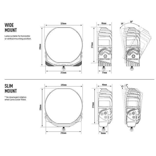 Lazer Sentinel 9 Chrome 9520 Lumen, 1414m, pos.lys, pris per stk 