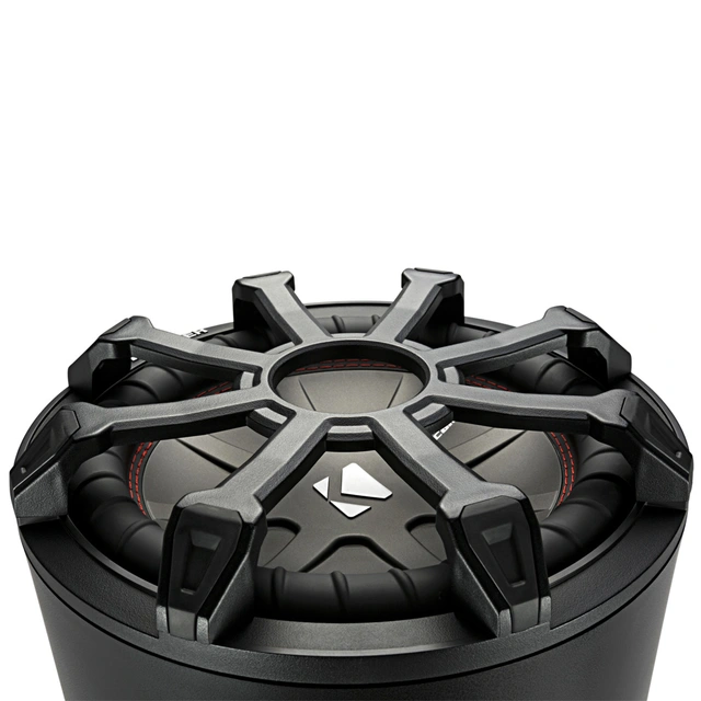 Kicker 46CWTB104 basskasse rørform 10" i kasse, 400W RMS, 4 Ohm 