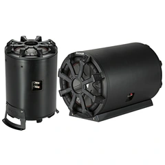 Kicker 46CWTB102 basskasse rørform 10" i kasse, 400W RMS, 2 Ohm