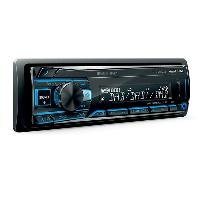 Alpine UTE-204DAB DAB+/FM, 3 linje ut, BT, USB, AUX ++ 