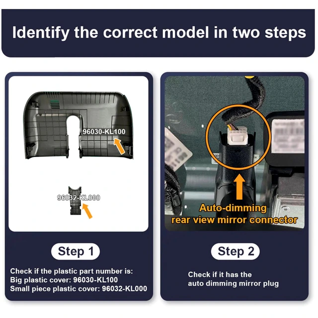 FITCAMX Integrert 4K Dashcam (foran+bak) Hyundai Ioniq 6 (2022 ->) 