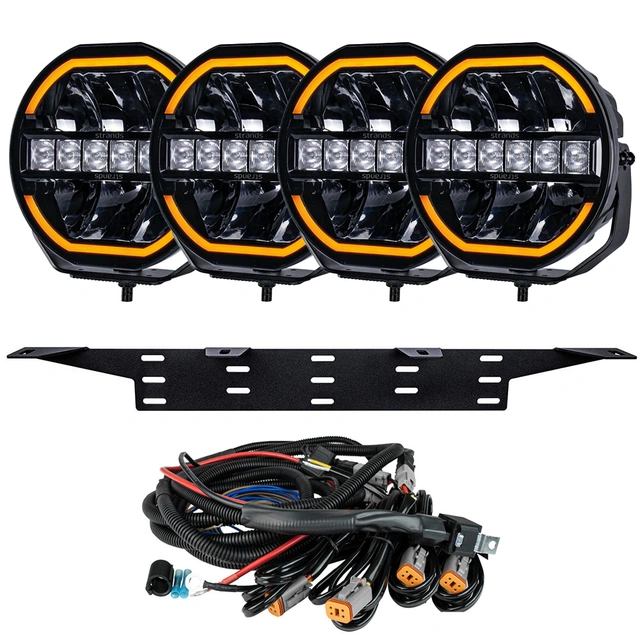 Strands Siberia Skylord 9" lyspakke 4x Siberia Skylord 9" og kabelsett 