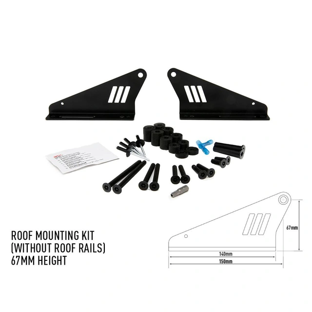 Lazer Universal takbrakett 67mm Universal takbrakett, 67mm, Uten takrail 