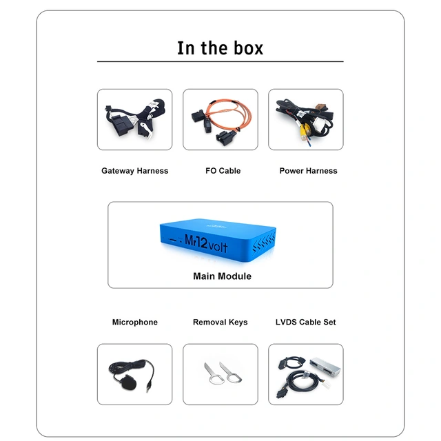Mr12volt Trådløs CarPlay/Android Auto Audi A6/A8/Q7 med MMI 2G High, DSP 