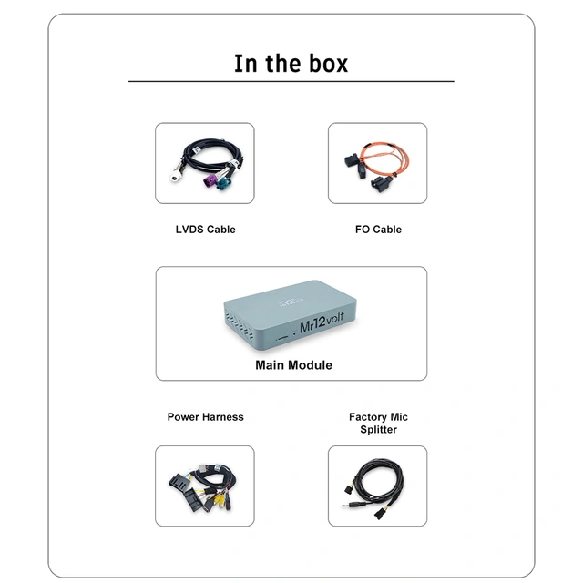 Mr12volt Trådløs CarPlay/Android Auto Mercedes med NTG 3.5, DSP, OEM Mikrofon 