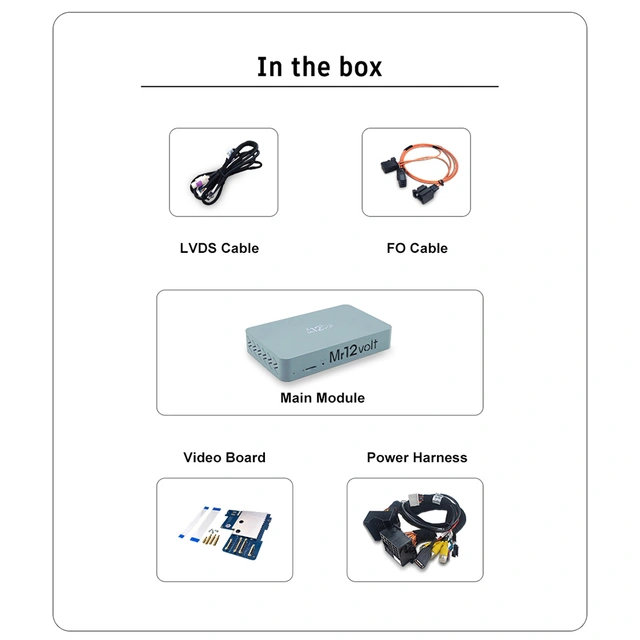 Mr12volt Trådløs CarPlay/Android Auto Porsche med PCM 3.0, DSP, OEM Mikrofon 