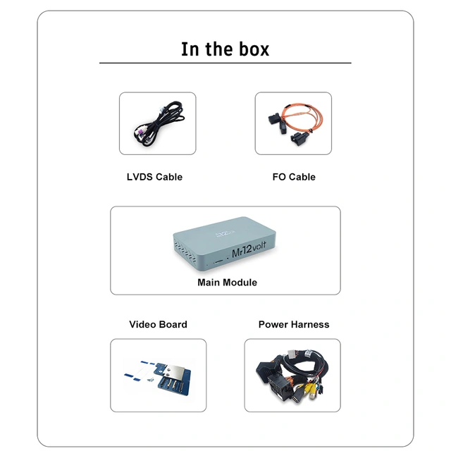 Mr12volt Trådløs CarPlay/Android Auto Porsche med PCM 3.1, DSP, OEM Mikrofon 