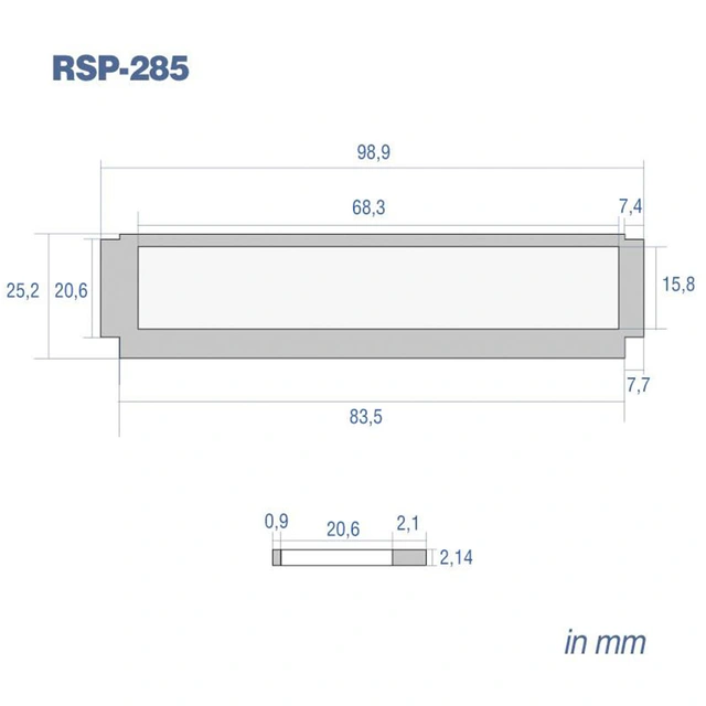 RetroSound 285 Redondo displaylinse, flat 