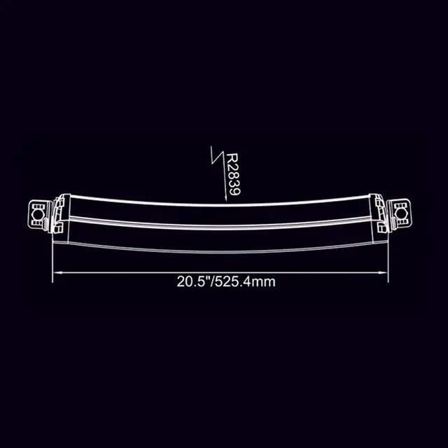 Lightstorm LED-bar 20" buet Osram LED, 9000 lumen, 105W 