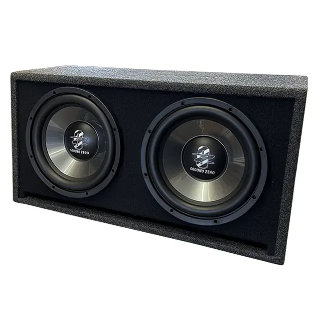 Ground Zero ZB212PGZIW300XII basskasse 2x12" i kasse, 700W RMS, 2 Ohm 