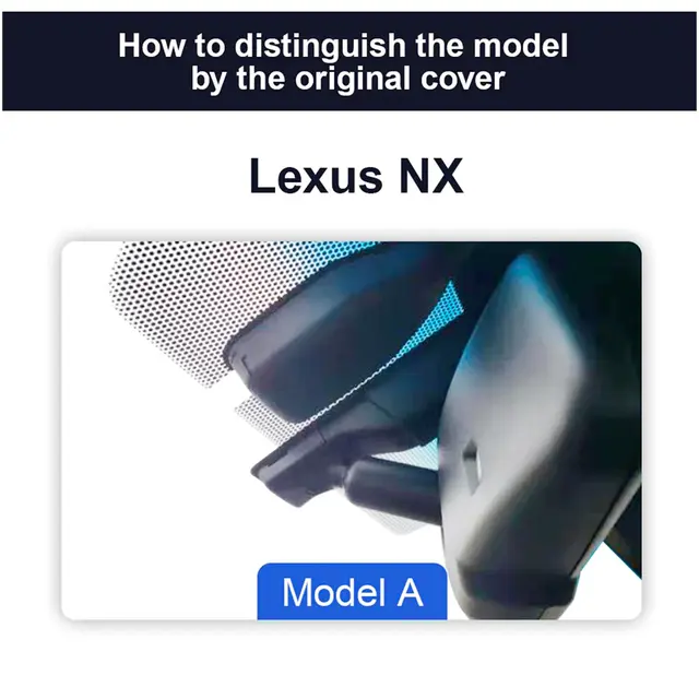 FITCAMX Integrert 4K Dashcam (foran+bak) Lexus NX (2014 - 2021) "Model A" 