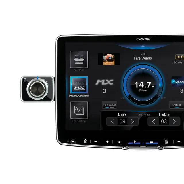 Alpine RUE-BK01 Blåtann kontroller til nyere AV modeller (2021->) 