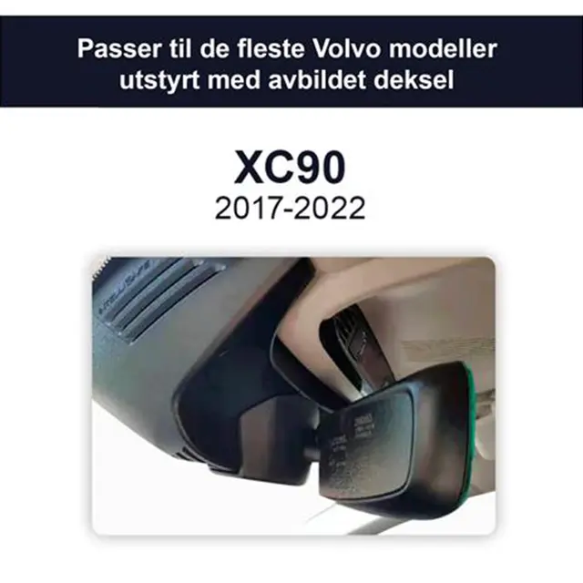 FITCAMX Integrert Plug & Play 4K Dashcam Volvo XC90 (2015 - 2022) Model A 