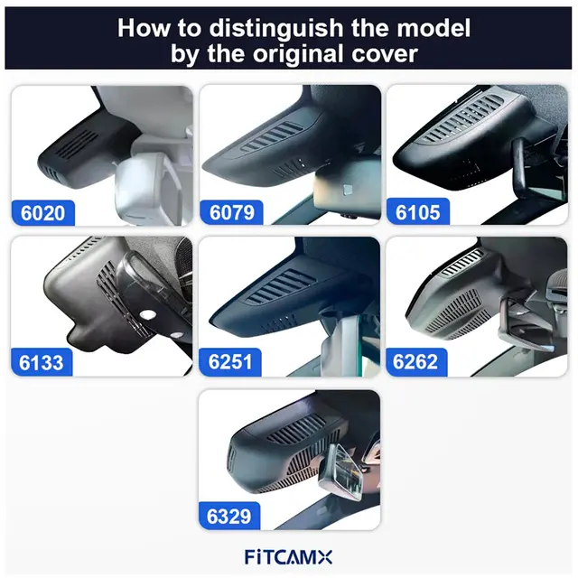 FITCAMX Integrert 4K Dashcam (foran+bak) Mercedes C/GLC (2015 -->) "6251" 