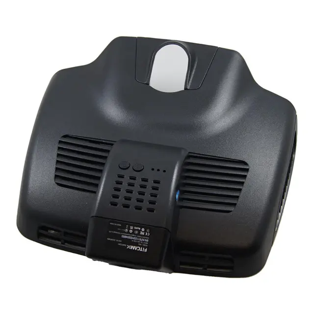 FITCAMX Integrert 4K Dashcam (foran+bak) Mercedes C/E/GLC (2015-2020) "6105" Sort 