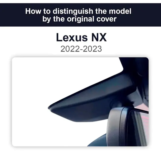 FITCAMX Integrert 4K Dashcam (foran+bak) Lexus NX450h (2022 ->) 