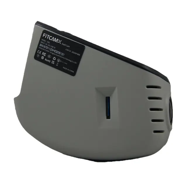 FITCAMX Integrert 4K Dashcam (foran+bak) Audi (2011 - 2019) "Model B" Grå 