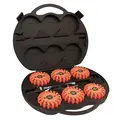 Strands Varsellys "Pucken" oppladbar 6 x Orange varslingspuck i koffert
