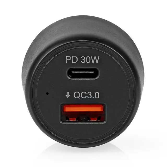 USB lader for sigarettenner 12-24V, 2x3A, QuickCharge, PowerDelivery 