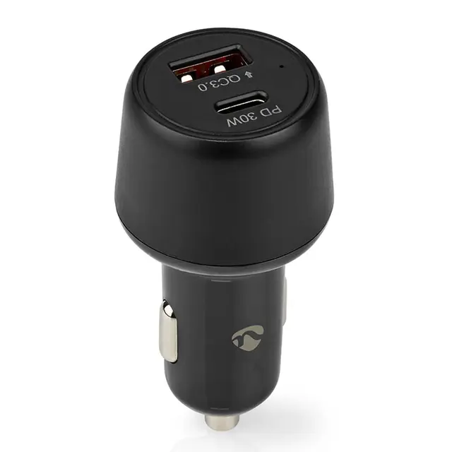 USB lader for sigarettenner 12-24V, 2x3A, QuickCharge, PowerDelivery 