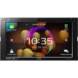 JVC KW-M875DBW Trådløs CarPlay/Android Auto, BT, DAB+