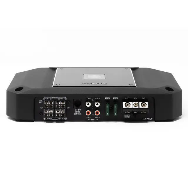Alpine R2-A60F 4-kanals forsterker 4x150W RMS, 2 Ohm, Klasse D, Hi-Res 