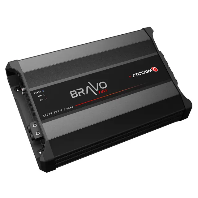 Stetsom BRAVO FULL 5000 monoforsterker 5000W RMS, 2 Ohm, SPL, Kl.D 