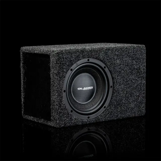 Gladen RS 08 VB-CU Subwoofer i kasse 8" i portet-kasse, 175W RMS, 4 Ohm 