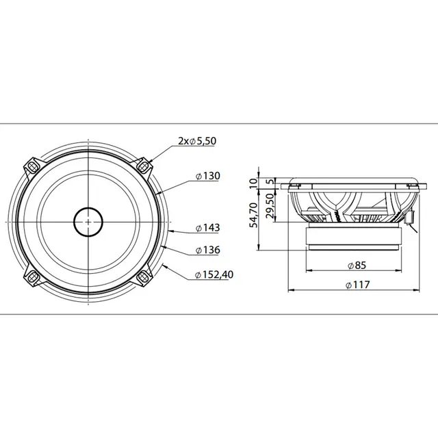 Focal 130AS høyttalersett 5,25", 50W RMS, Access-serie 