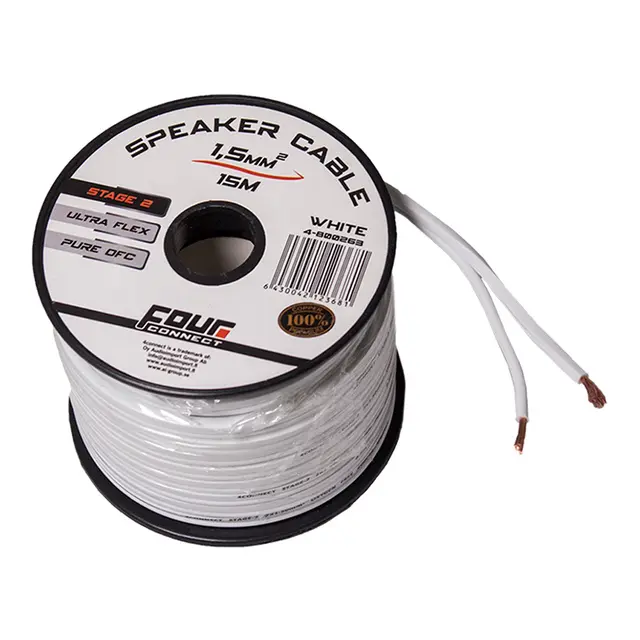 4Connect høyttalerkabel 1,5mm2 Stage2, 1,5mm2, OFC, 15 meter 