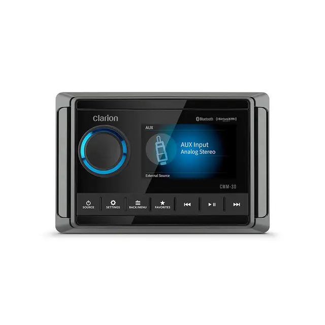 Clarion CMM-30 Marine hovedenhet 4X25W RMS, NMEA 2000, Bluetooth audio 