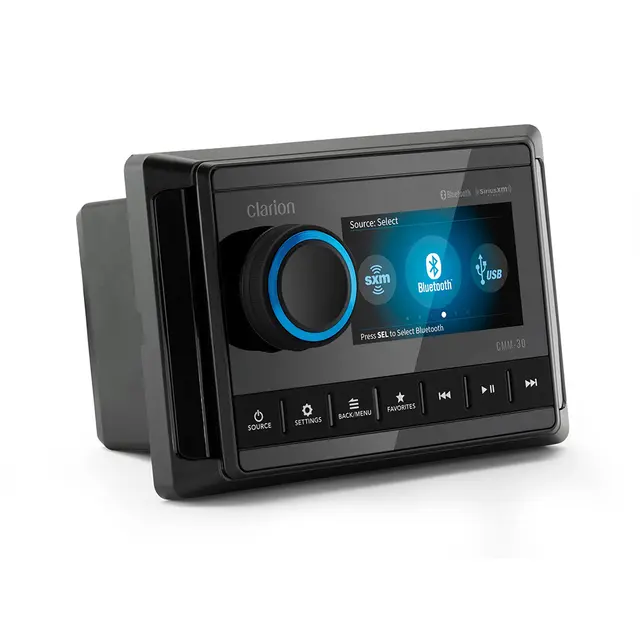 Clarion CMM-30 Marine hovedenhet 4X25W RMS, NMEA 2000, Bluetooth audio 