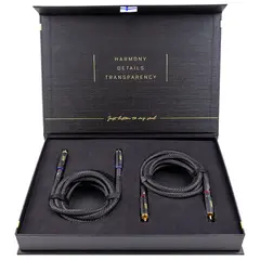 4Connect RCA signalkabel SOLO 1 Meter, Quad-skjermet, Twisted, OFC