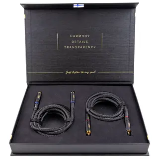 4Connect RCA signalkabel SOLO 1 Meter, Quad-skjermet, Twisted, OFC