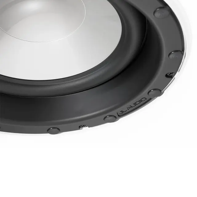 JL Audio M6-8IB-L-GwGw-4 subwoofer 8" 200W, hvit luksus grill, Pris per stk 
