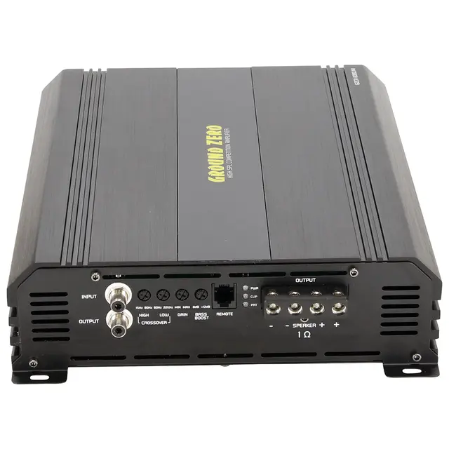 Ground Zero GZCA 6000.M1 monoforsterker 5000W RMS, 1 Ohm, SPL, Kl.D, Fulltone 