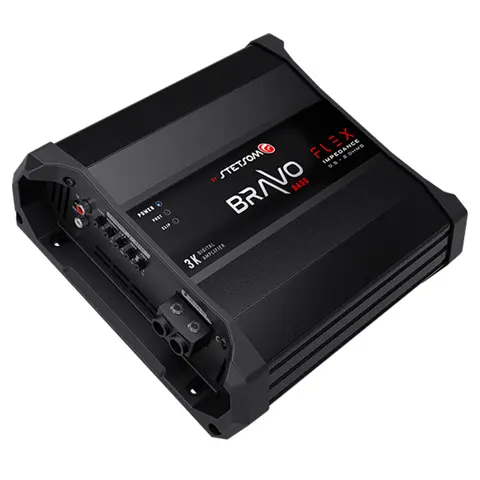 Stetsom BRAVO FLEX 3K monoforsterker 3000W RMS, 0,5-2 Ohm, SPL, Kl.D