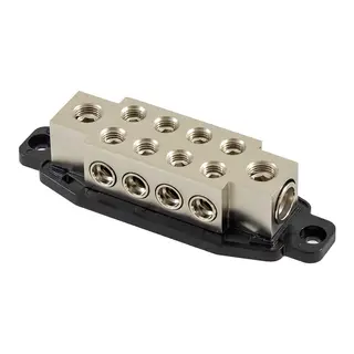 4Connect Fordelingsblokk for strøm 2x50/20mm2 -> 8x20/10mm2