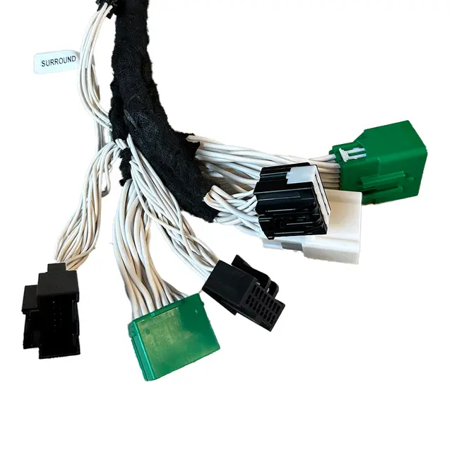 Plug and play kabelsett Hongqi Hongqi E-HS9 med "medium" forsterker. 