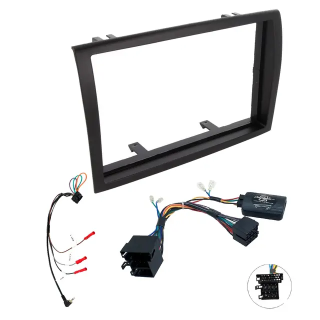 Komplett mont.sett for bilradio Fiat Ducato 15-> (bobil) u/fabr.radio 