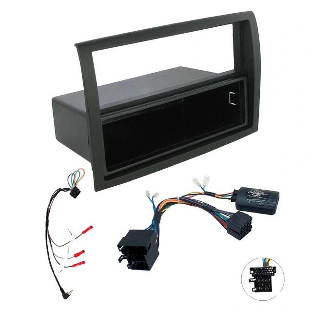 Komplett mont.sett for bilradio Fiat Ducato 15-> (bobil) u/fabr.radio 