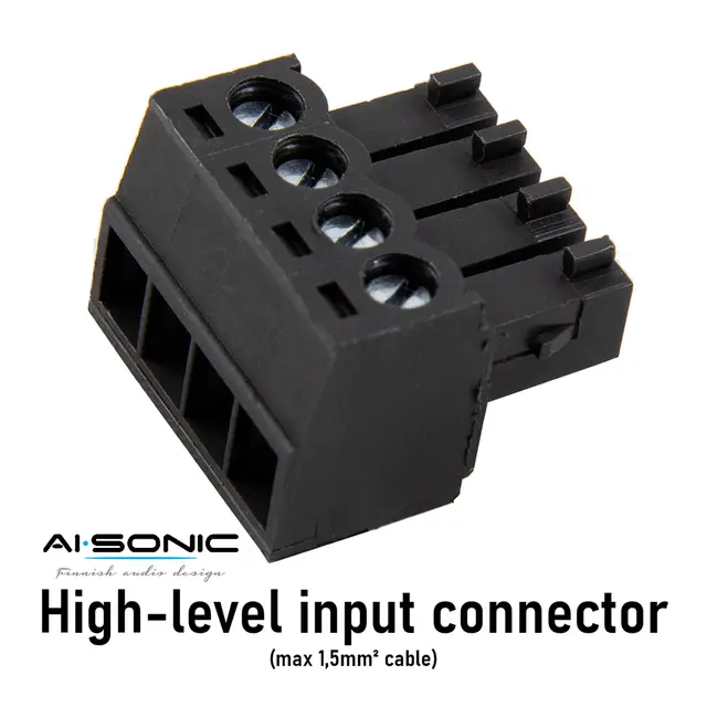 Ai-Sonic S2-A150.2 2-kanals forsterker 2x225W RMS i 2ohm. Klasse-AB 