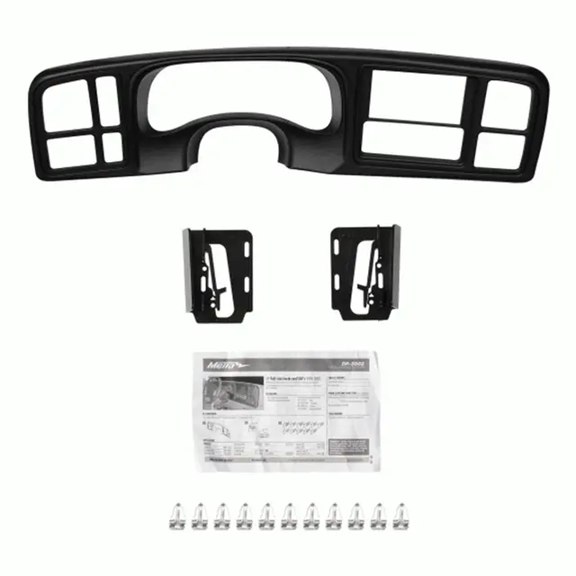 2-DIN monteringsramme GM Full size trucks - Sort 