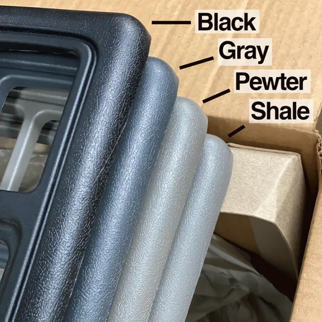 2-DIN monteringsramme GM Full size trucks - Lys grå/Shale 